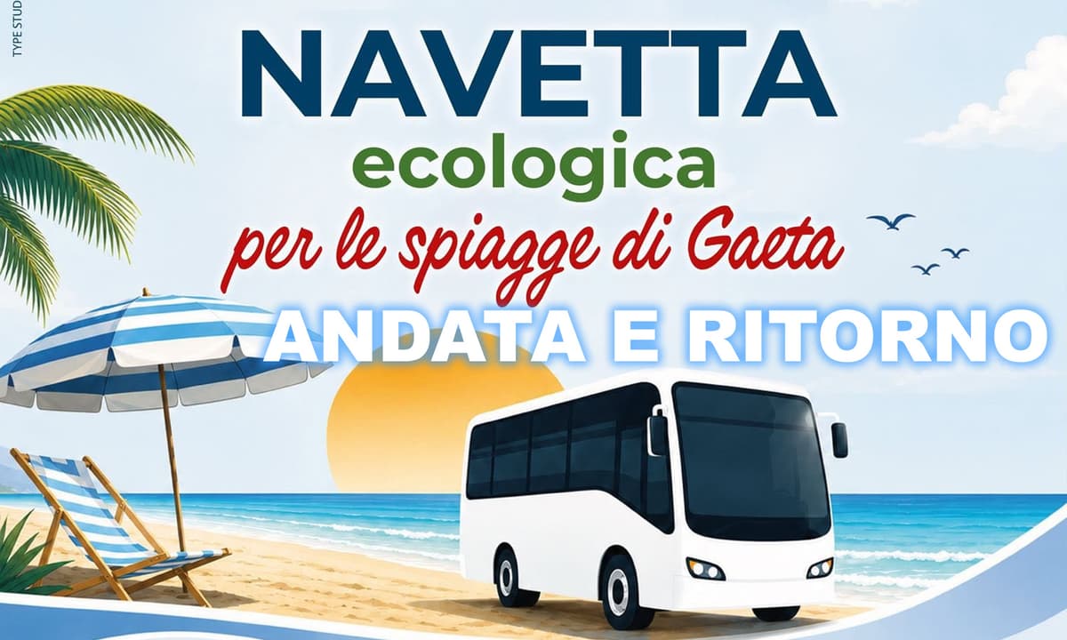 Navetta Gratuita per il Mare e le spiagge di Gaeta. Ecco gli orari di andata e ritorno. Anche Sant'Agostino ed Arenauta