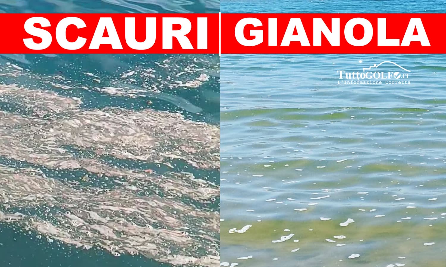 Gianola e Scauri, nuove segnalazioni di schiuma in mare