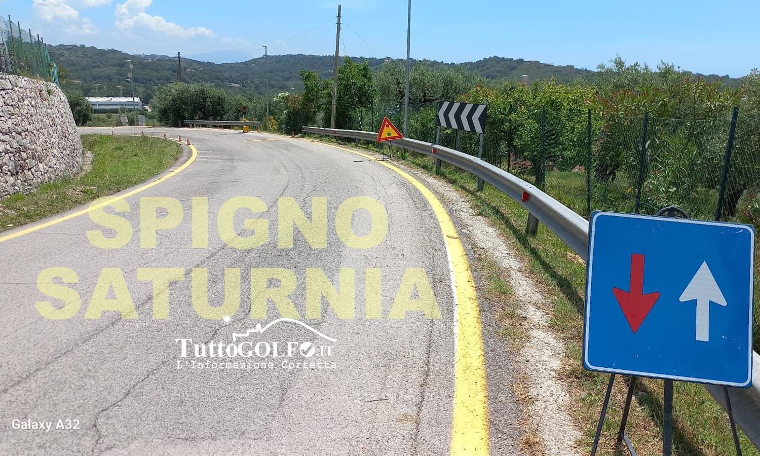 Spigno Saturnia, riapre a senso unico alternato la S.P. Accesso a Spigno Vecchio