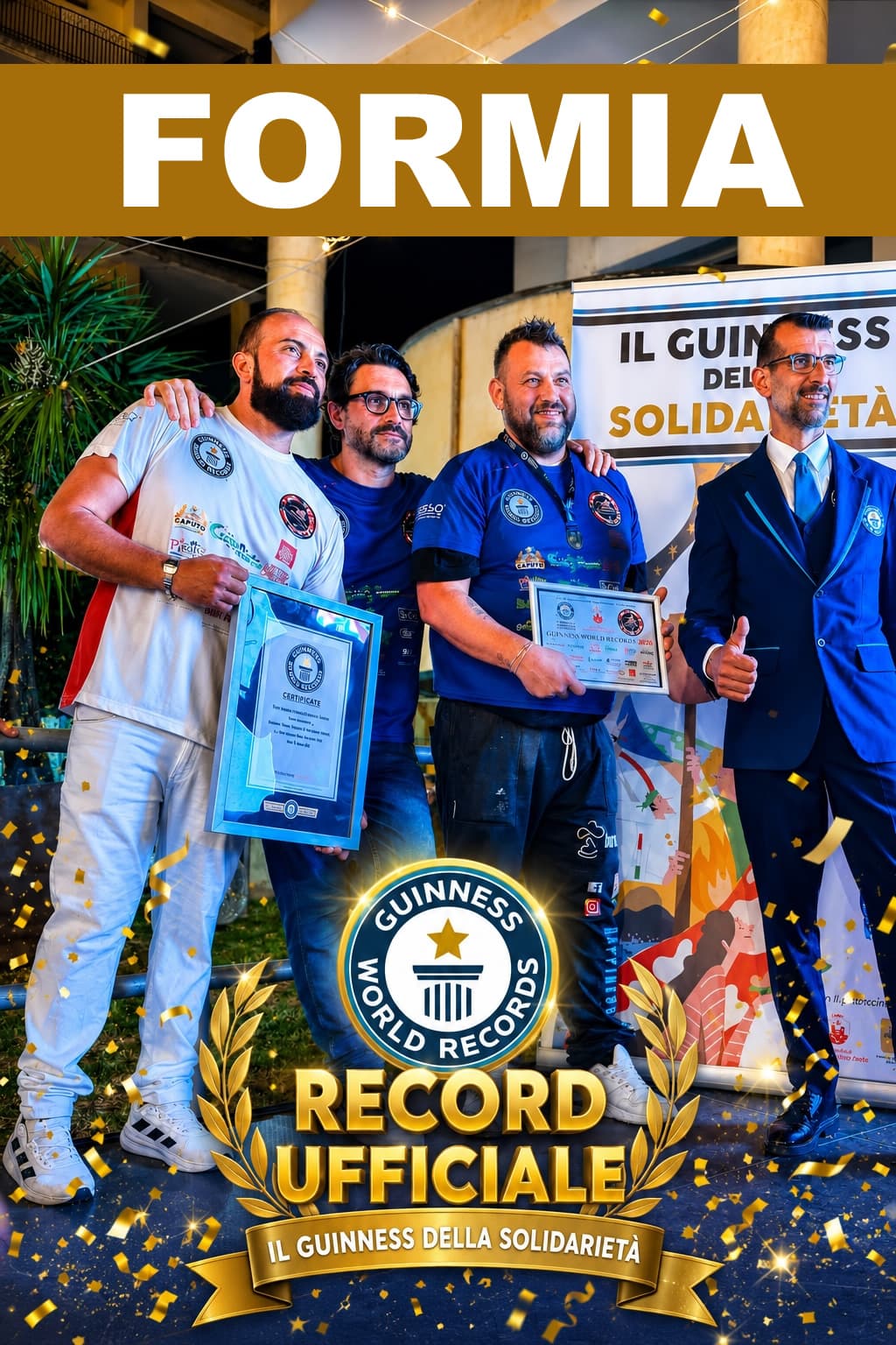 Formia celebra il Guinness World Record di Enzo Pace: oltre 12.000 pizze in 12 ore per la solidarietà