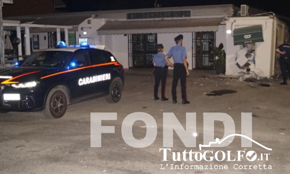 Fondi - Fanno esplodere un ATM nella nottata. Indagano i Carabinieri