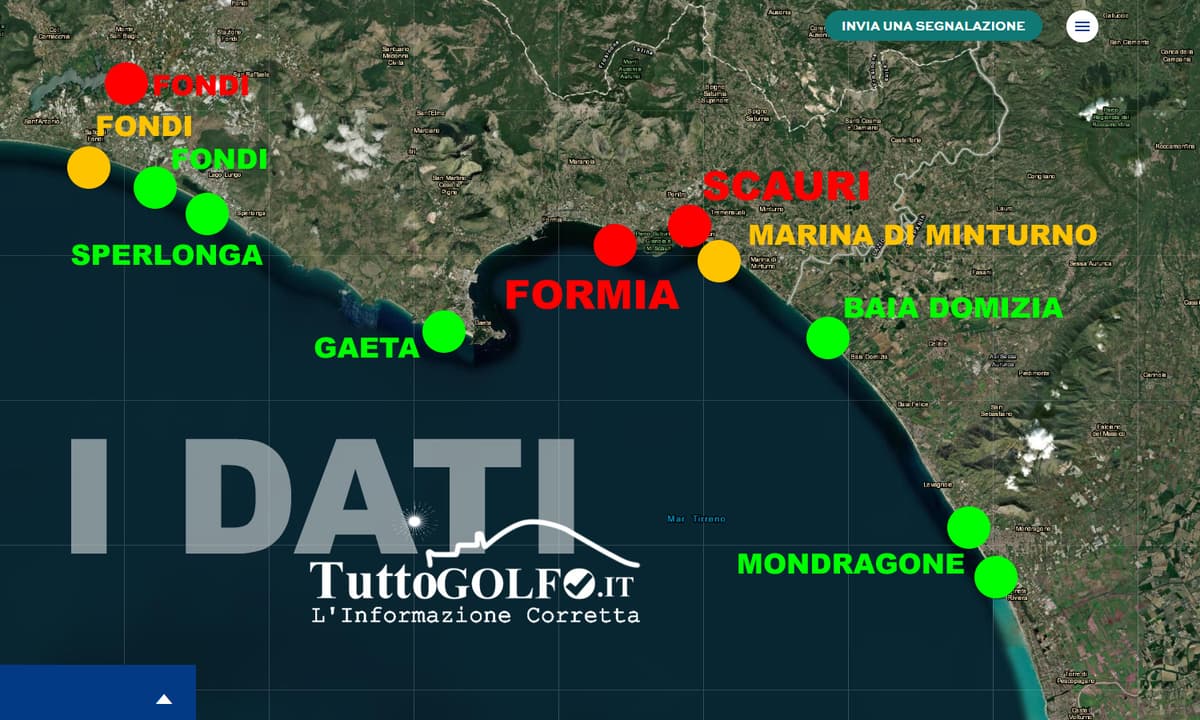 Goletta Verde 2026: luci e ombre sul litorale. Promosse Gaeta, Sperlonga, Cellole e Mondragone, criticità a Formia, Minturno e Fondi
