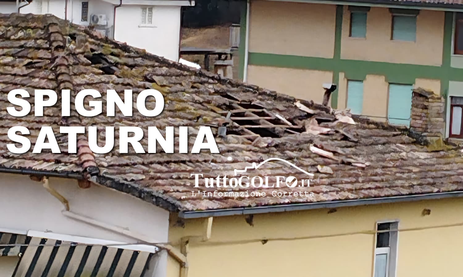 DANNI DA MALTEMPO A SPIGNO SATURNIA: TETTO ATER SCOPERCHIATO DA UNA TROMBA D’ARIA