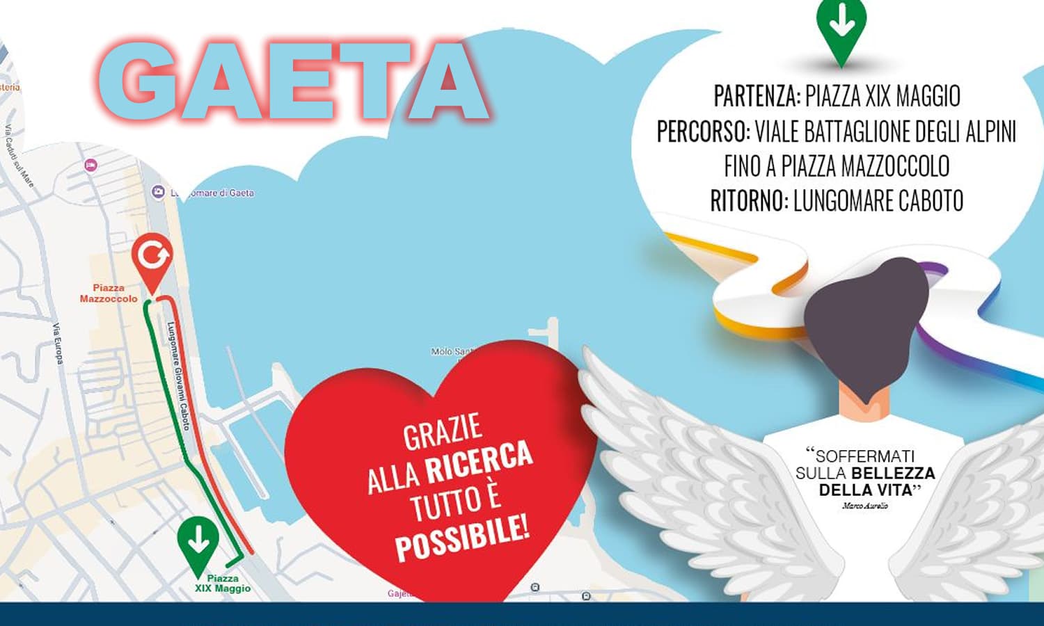 Uniti per Pietro, insieme si vince: domenica 9 agosto Gaeta cammina per laricerca