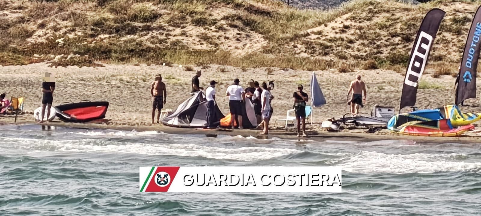 KITESURF NELL’AREA RISERVATA AI BAGNANTI. TEMPESTIVOINTERVENTO DELLA GUARDIA COSTIERA DI GAETA