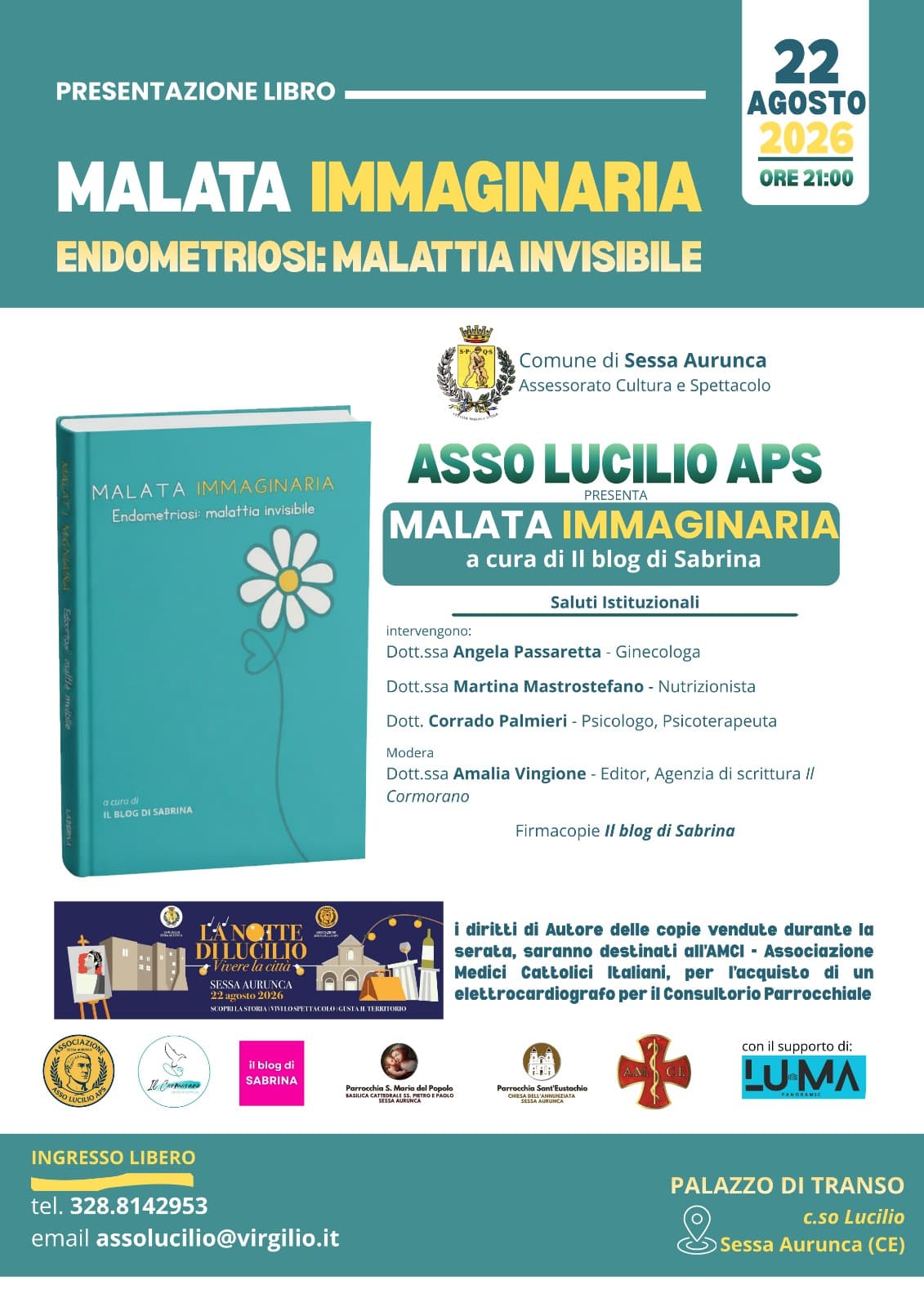Presentazione del libro "Malata immaginaria. Endometriosi, malattia invisibile"