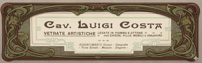 Luigi Costa, il maestro della luce che portò il Liberty e l'Art Déco nell'arte vetraria italiana