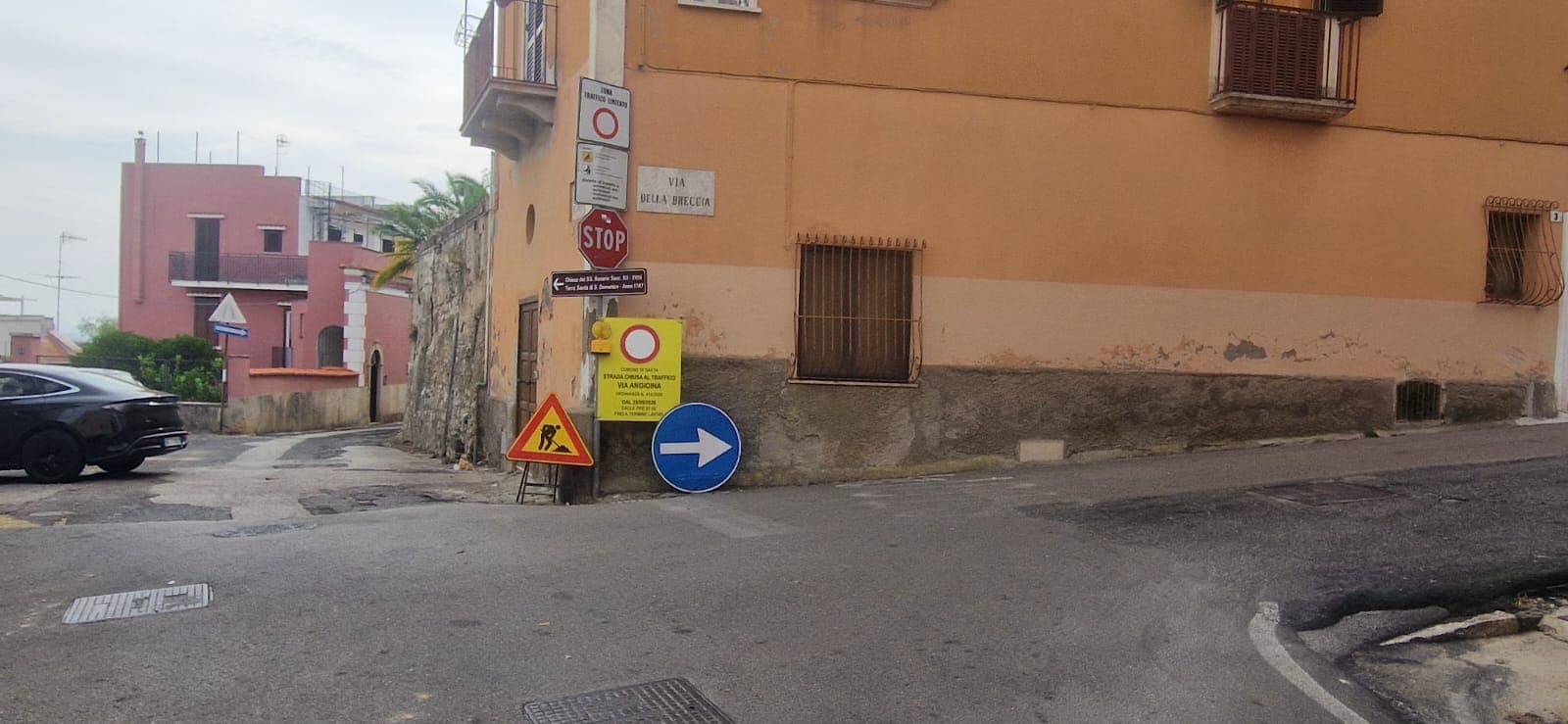La strada interdetta al traffico