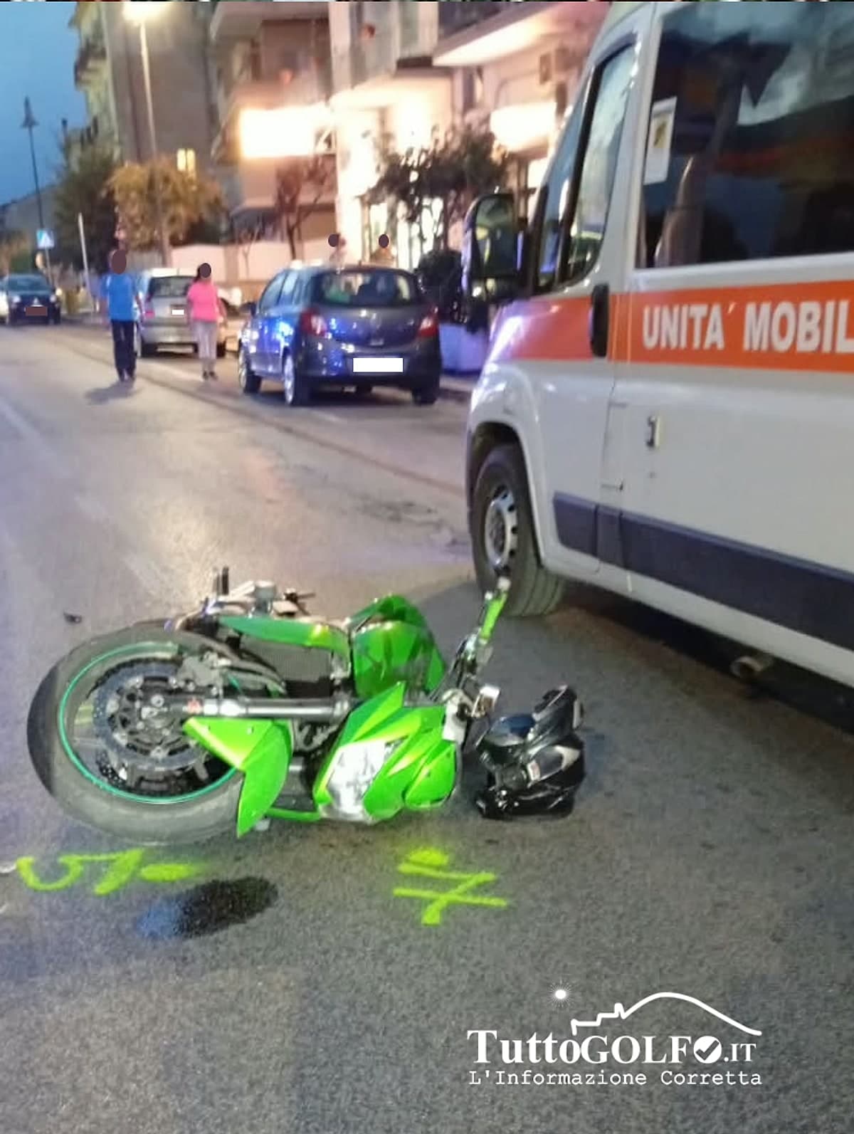 Incidente registrato a Marina di Minturno