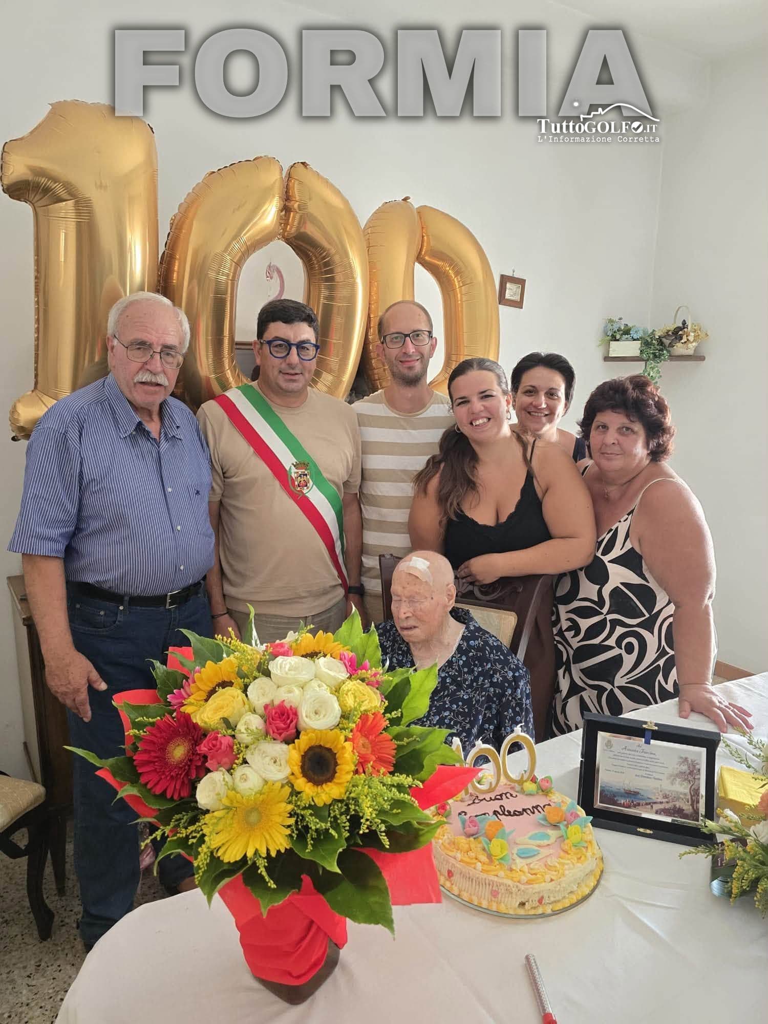 Formia celebra i 100 anni di Assunta Forcina: un secolo di vita, memoria e storia