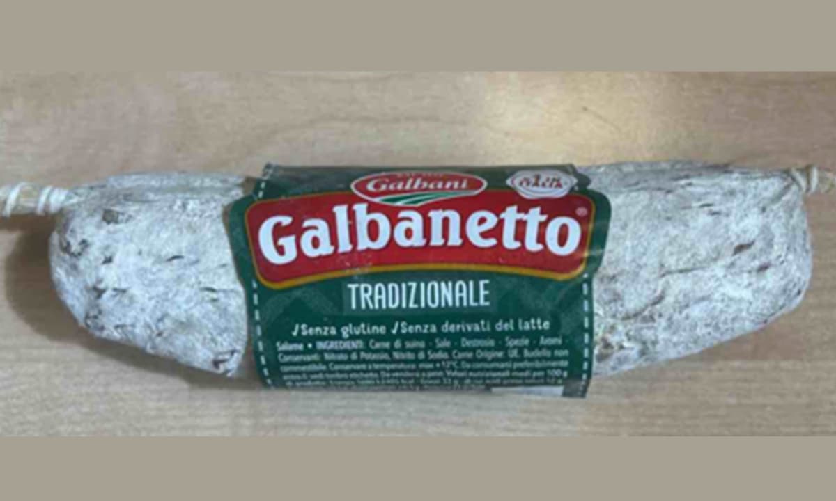 Richiamo alimentare per il Salame Galbanetto Galbani: coinvolti due lotti