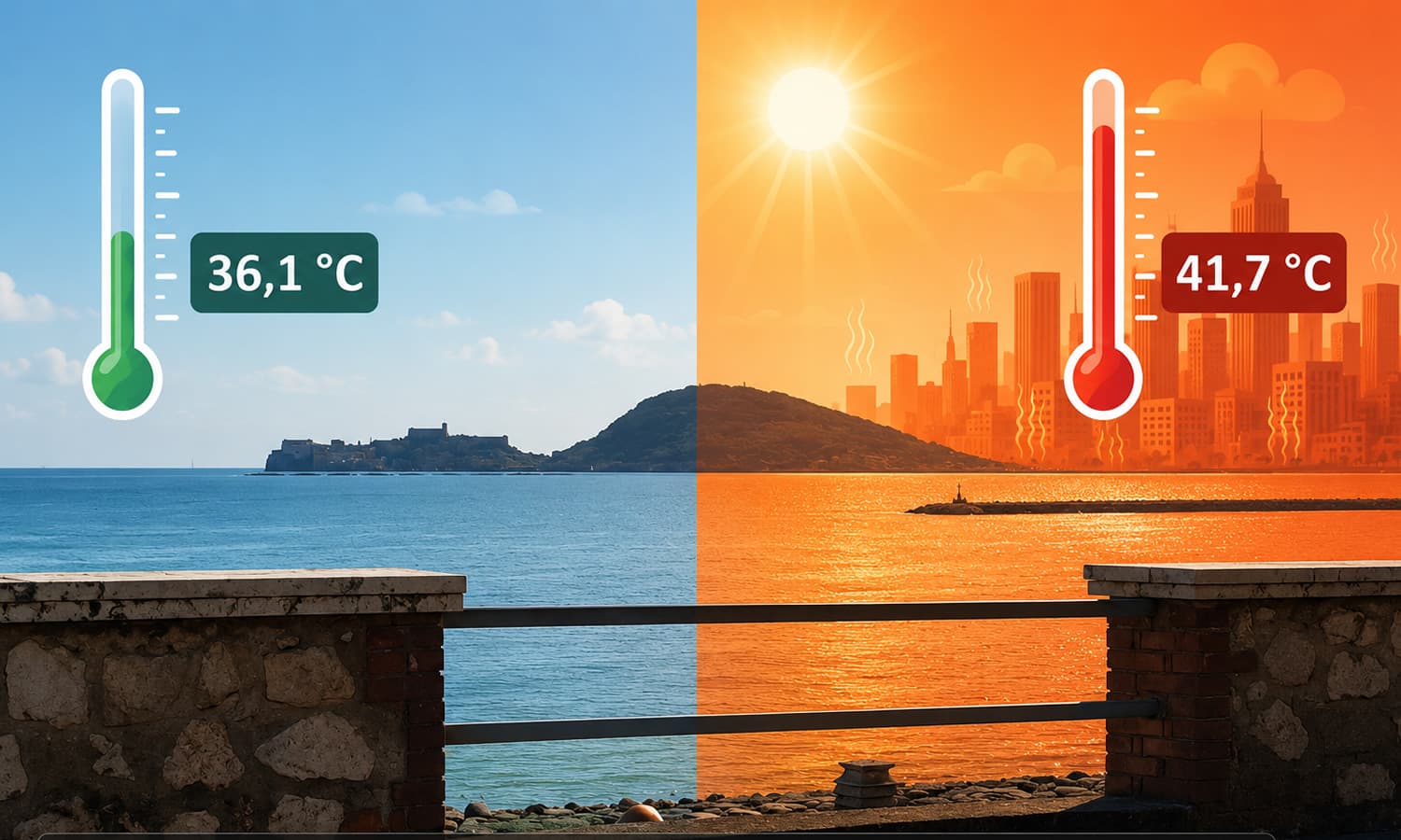 Il caldo nel Goldo di Gaeta