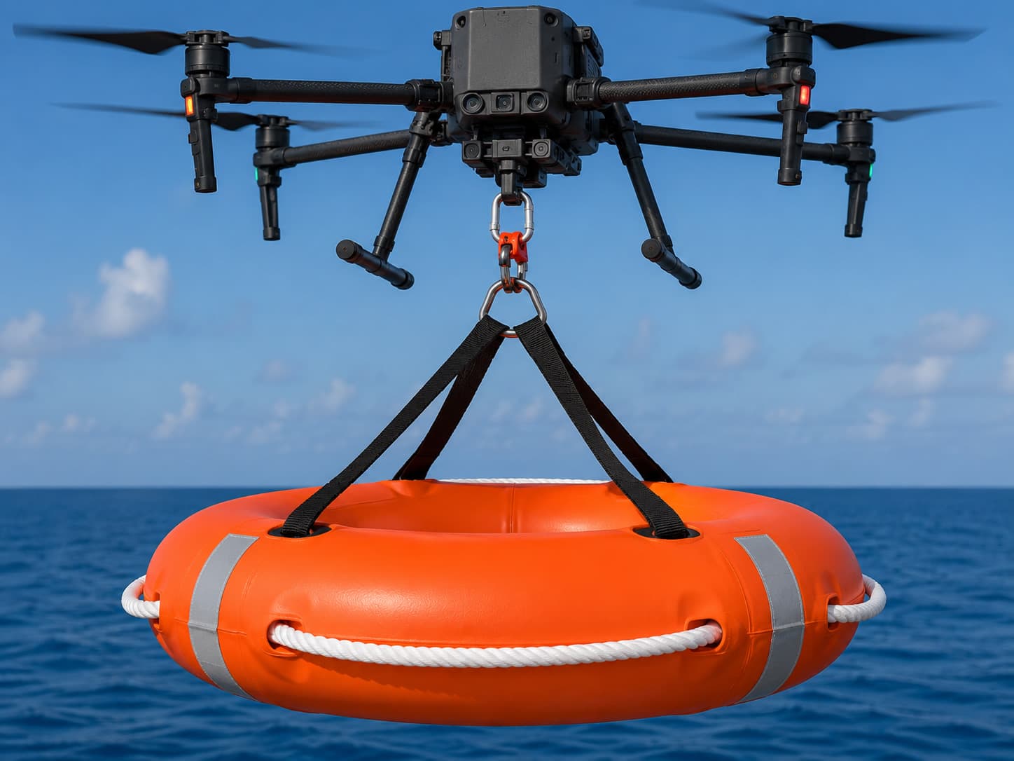 Il salvagente che corre verso chi è in pericolo: il drone marino entra in azione