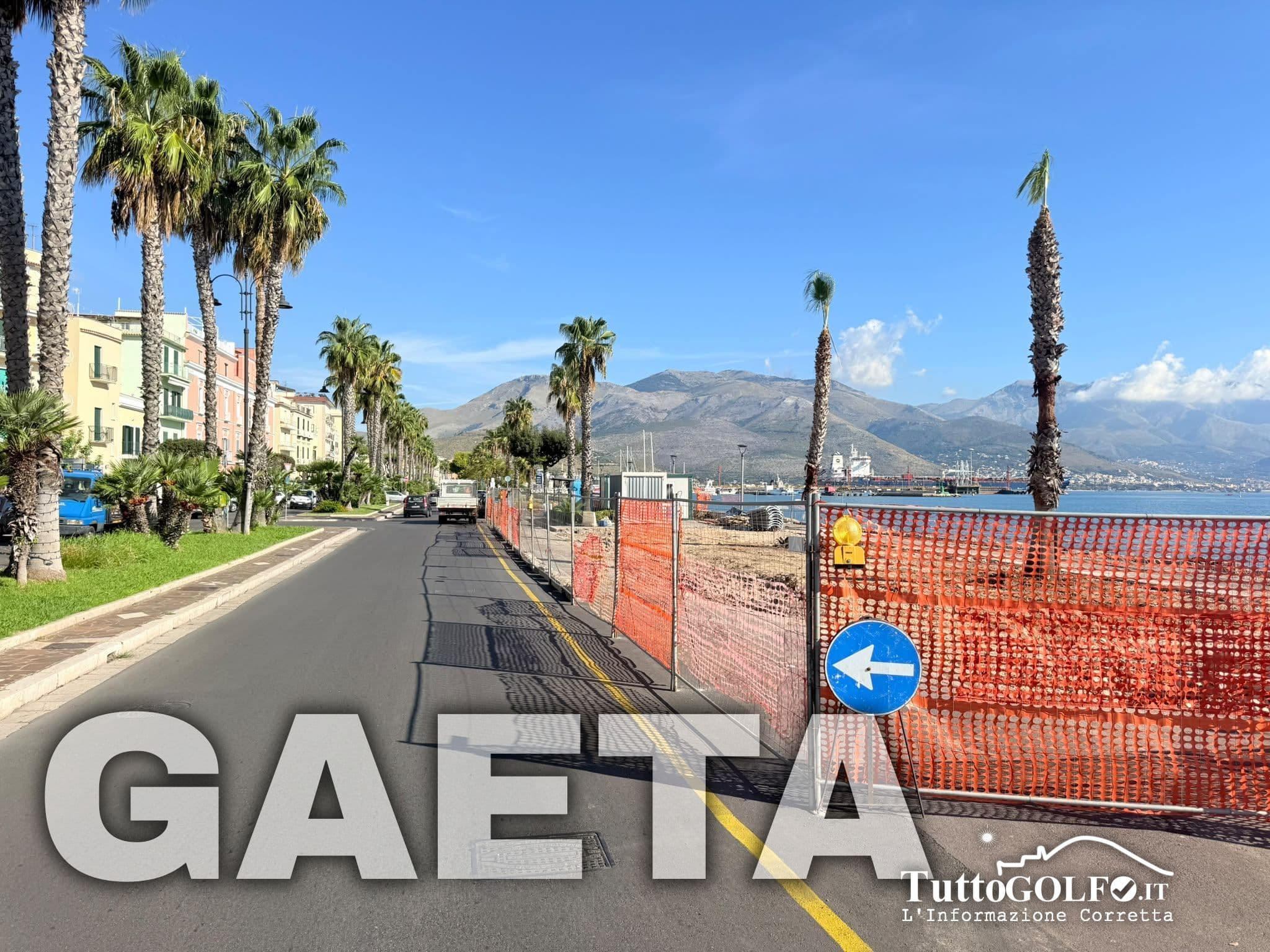 Lungomare Caboto Gaeta Lavori