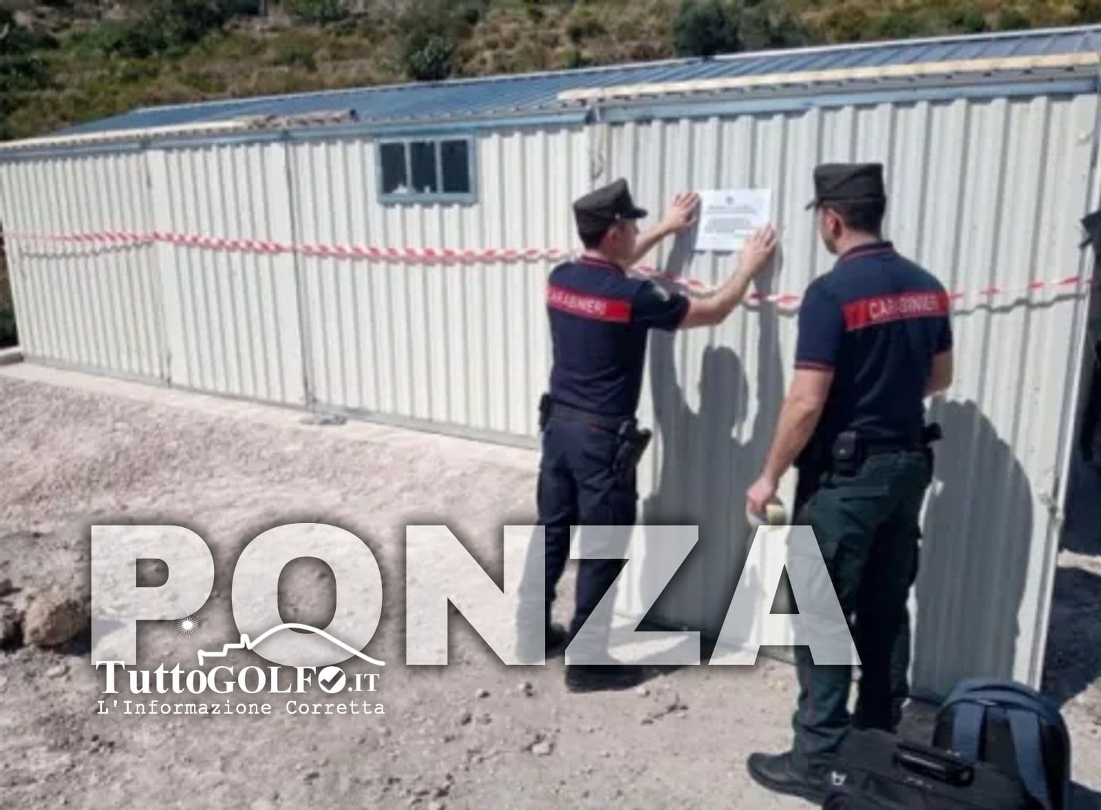 Abuso edilizio in area protetta a Ponza: sequestrato manufatto di 29 metri quadrati