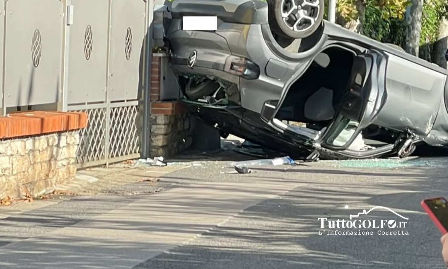 L'auto incidentata