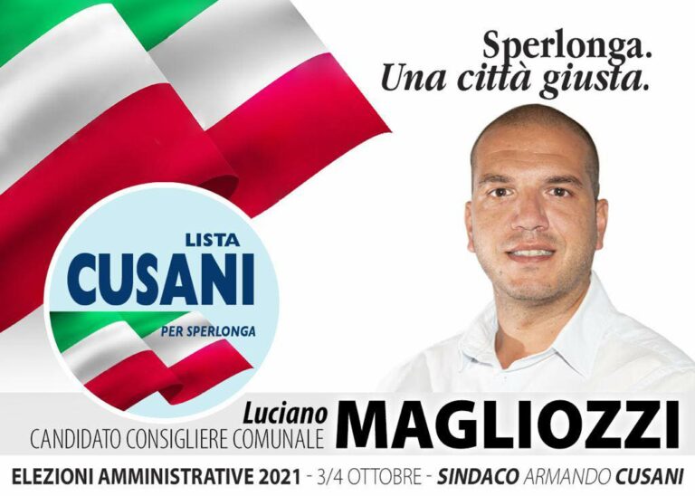Sperlonga: Luciano Magliozzi scende in campo al fianco del candidato sindaco Armando Cusani