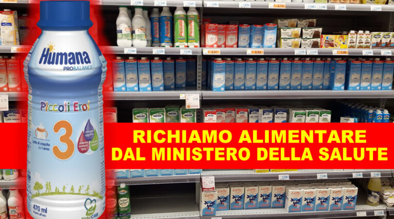 HUMANA 3, Richiamo alimentare dal Ministero della Salute