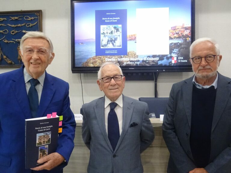 La storia della famiglia Cervone e di Gaeta in un libro di Enrico Cervone