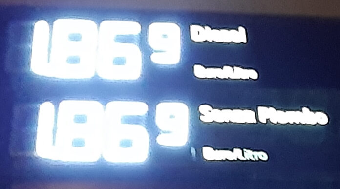 diesel benzina stesso prezzo