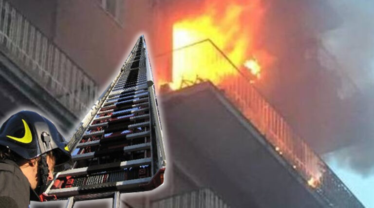 Gaeta, incendio in appartamento. 64enne salvato dai Vigili del Fuoco