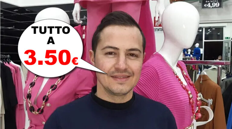 Formia, Giosuè Miranda di BM Moda: Tutto a 3.50€!