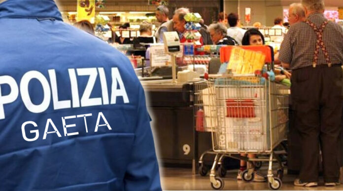 POLIZIA GAETA SUPERMERCATO