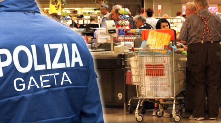 Gaeta – Ruba alcolici al supermercato. Deferito per furto aggravato un 32enne