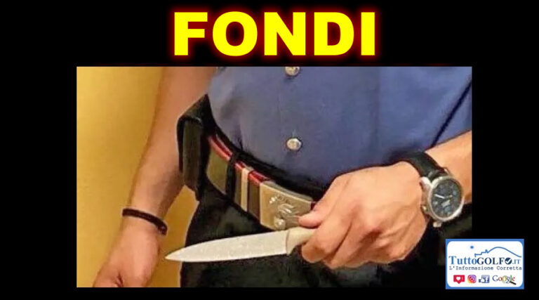 Fondi – Rapinò un giovane aggredendolo e ferendolo con un coltello. E’ scattato il divieto di avvicinamento
