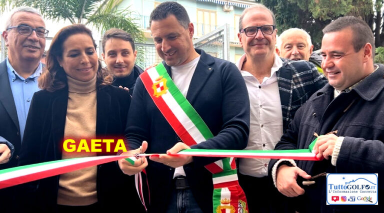 Gaeta: inaugurato il nuovo Impianto Sportivo Polivalente