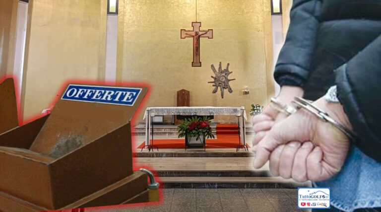 Rubano il denaro dell’offertorio: Denunciati un 35enne di Itri ed una 22enne di Gaeta