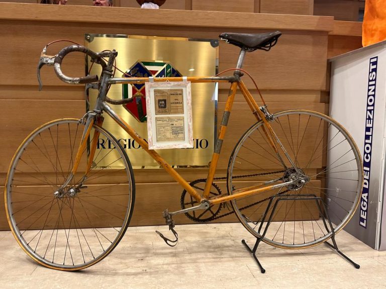 ESPOSTA LA BICI DI FAUSTO COPPI. IN REGIONE CELEBRATI I 124 ANNI DELLA POLISPORTIVA LAZIO