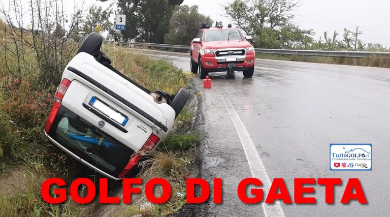 Golfo di Gaeta, Febbre del Sabato Sera: Sbanda e finisce in canale di scolo dell’acqua. Positivo al principio attivo THC