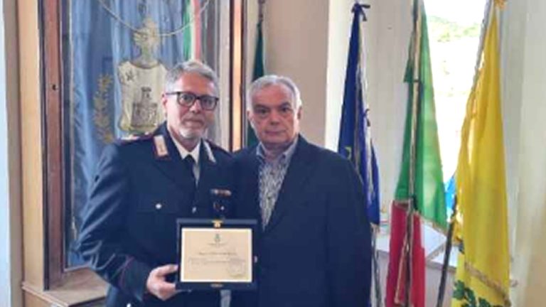 Omaggiato a Castelforte il Brigadiere Tommaso Liguori