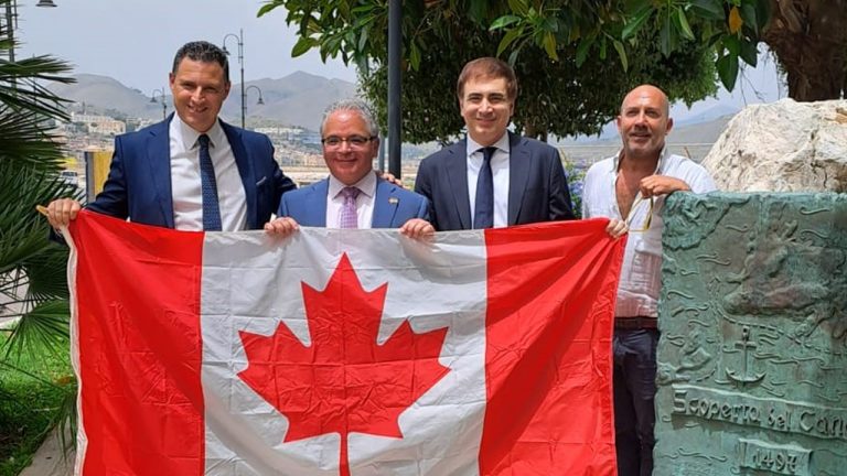 FRANCESCO SORBARA, DEPUTATO DEL PARLAMENTO CANADESE IN VISITA AGAETA, OSPITE DEL SINDACO LECCESE