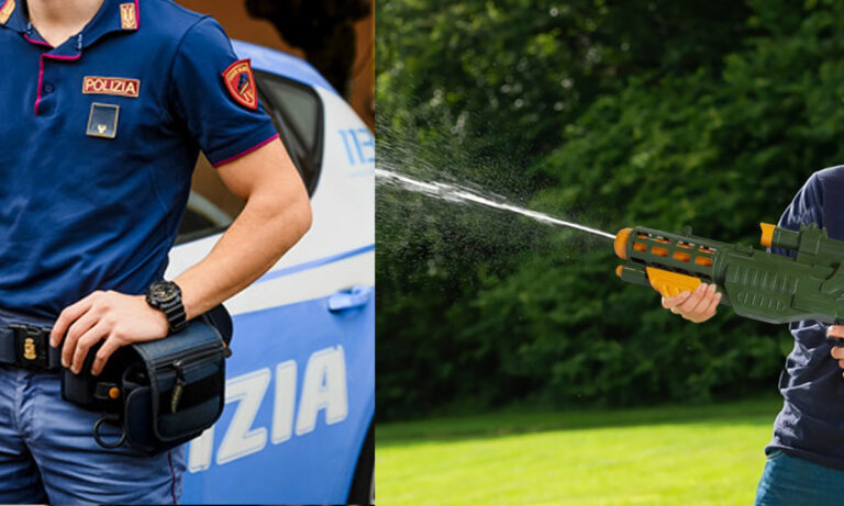 Spruzza conto i vicini del liquido maleodorante con un fucile ad acqua. La bizzarra vicenda a Fondi