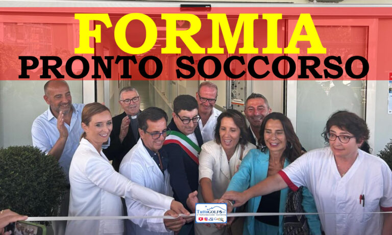 RIPARTE RINNOVATO IL PRONTO SOCCORSO DELL’OSPEDALE “DONO SVIZZERO” DI FORMIA