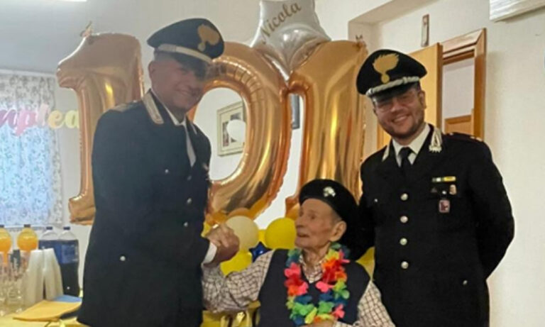 Sbattella Nicola, 101enne Carabiniere in pensione, omaggiato dal Comando Provinciale