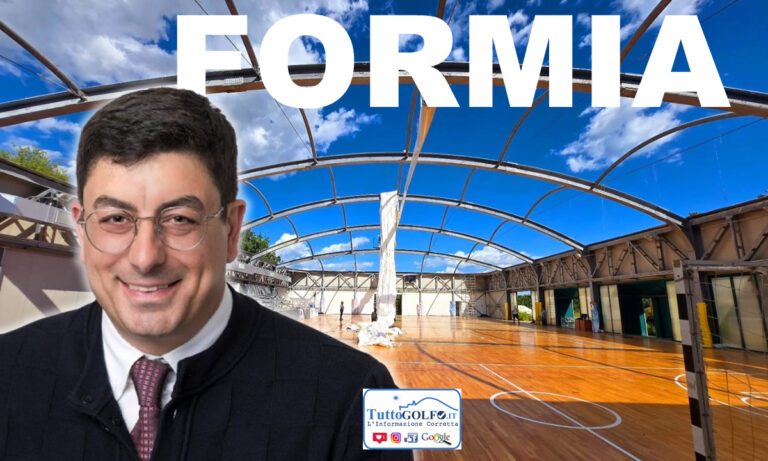 Formia – Impianto sportivo del PalAmendola: iniziati gli interventi di riqualificazione