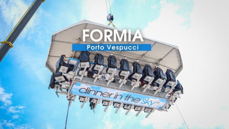 Dinner in the Sky fa tappa a Formia. I prezzi, le date ed i menù