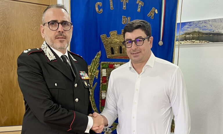 Il sindaco di Formia ha incontrato il neo Comandante della Compagnia dei Carabinieri di Formia, Quintino Russo