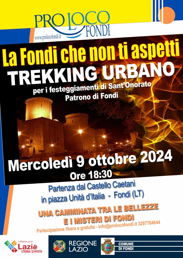 “La Fondi che non ti aspetti”: Un’edizione speciale di Trekking urbano alla scoperta del centro storico