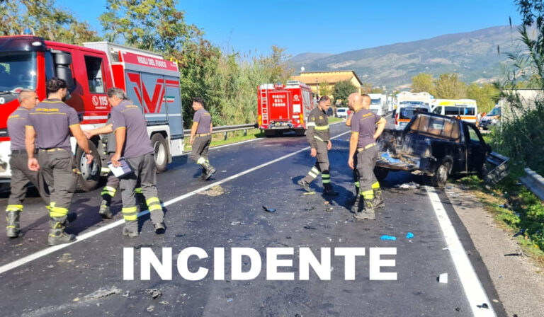 Pauroso incidente stradale registrato sulla superstrada Formia Cassino. Traffico in tilt