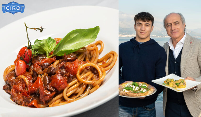 Le deliziose Linguine alla Luciana con polipetti veraci e pomodorini. La proposta di Giorgio Moffa