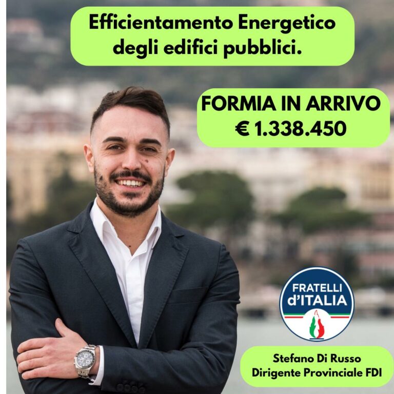 𝐃𝐚𝐥𝐥𝐚 𝐑𝐞𝐠𝐢𝐨𝐧𝐞 𝐨𝐥𝐭𝐫𝐞 𝟏 𝐦𝐢𝐥𝐢𝐨𝐧𝐞 𝐞 300 𝐦𝐢𝐥𝐚 𝐞𝐮𝐫𝐨 𝐚 Formia