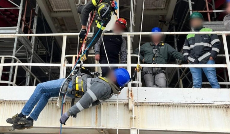 Esercitazioni dei Vigili del Fuoco nella centrale nucleare Sogin