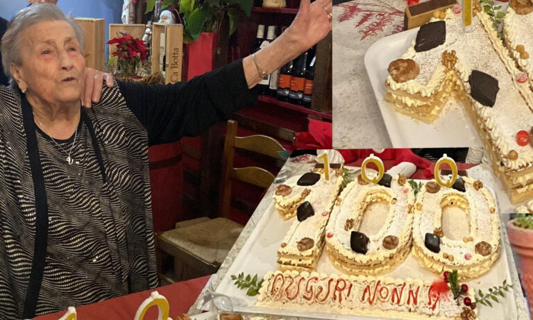 Formia – Auguri a Nonna Immacolata per i suoi 100 anni