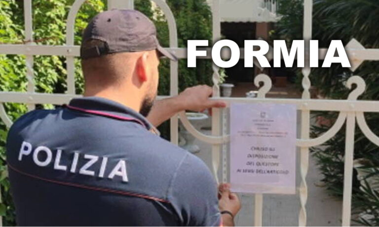 Formia: disposta dal Questore la chiusura temporanea di un locale del posto
