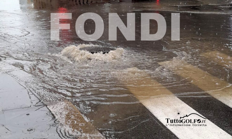 Allagamenti e disagi a Fondi. Le dichiarazioni del Sindaco