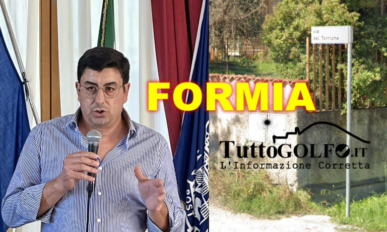 Formia – Lavori di sistemazione di Via del Torrione